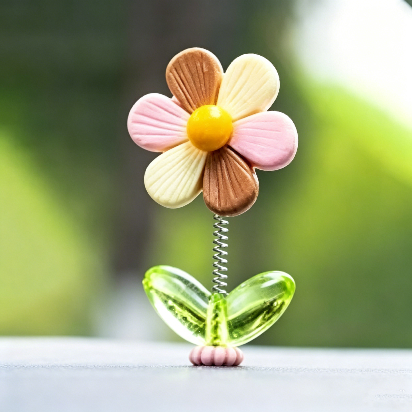 Spring Wobbly Flower Car Dashboard Ornament Interior Decor