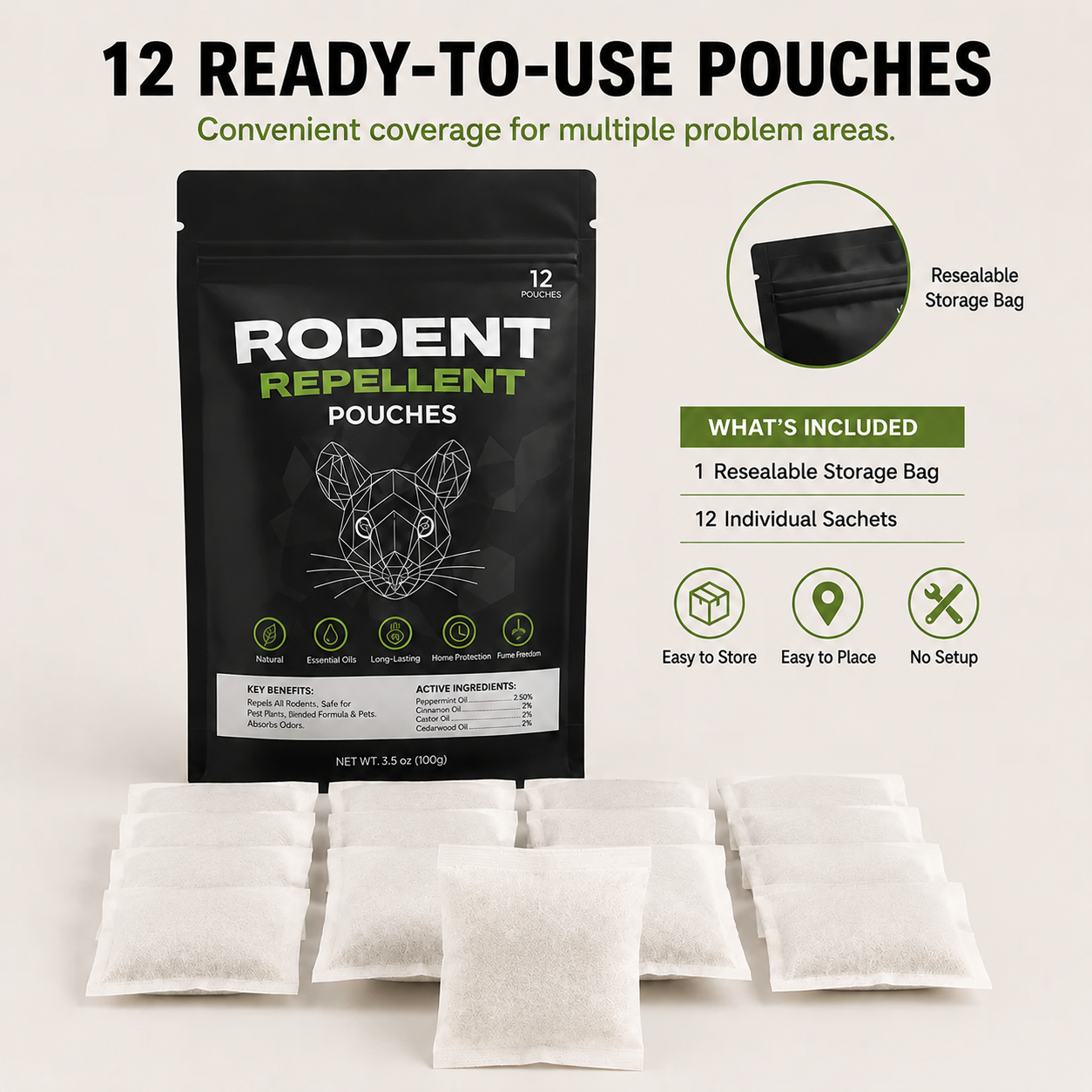 🔥Place These Pouches Anywhere Mice Hide - And Watch Them Disappear.