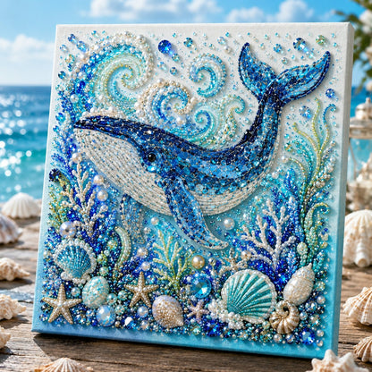 🔥 Last Day 50% OFF - 🌊✨ Ocean Theme Pearl Art DIY Kit – Relaxing DIY Craft to Create Stunning Coastal Artwork