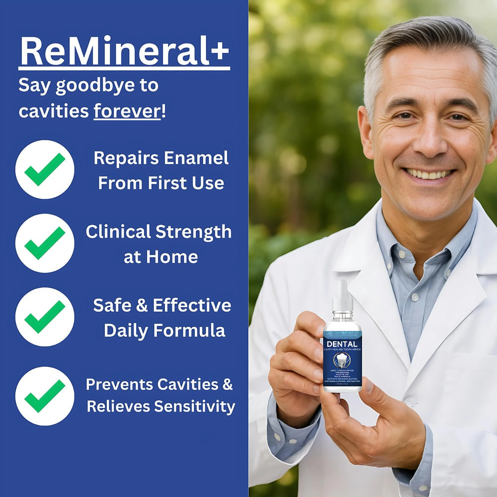 ⏰Fluoride-Free Hydroxyapatite Tooth Armor Drops & Enamel Repair, Whitening & Fresh Breath