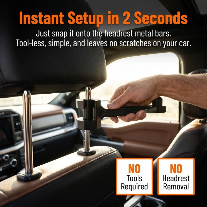 Secure Headrest Gear Mount