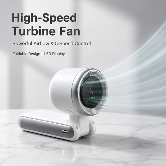 🔥Beat the Heat Anywhere with the Powerful 3-In-1 Mini Turbo Fan