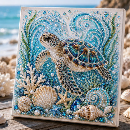 🔥 Last Day 50% OFF - 🌊✨ Ocean Theme Pearl Art DIY Kit – Relaxing DIY Craft to Create Stunning Coastal Artwork