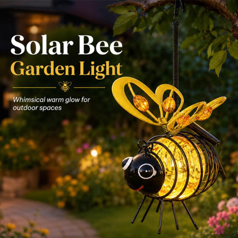 🔥Last Day 70% OFF🔥 Hanging Solar Bee Light – Warm Amber Glow, Flicker-Free, Perfect for Garden Parties, Camping, or Kids’ Rooms – Spread Joy Day and Night 🌞🌜