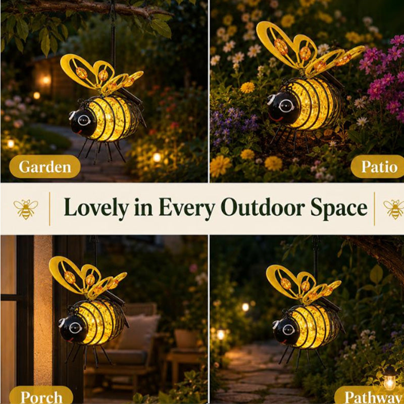 🔥Last Day 70% OFF🔥 Hanging Solar Bee Light – Warm Amber Glow, Flicker-Free, Perfect for Garden Parties, Camping, or Kids’ Rooms – Spread Joy Day and Night 🌞🌜
