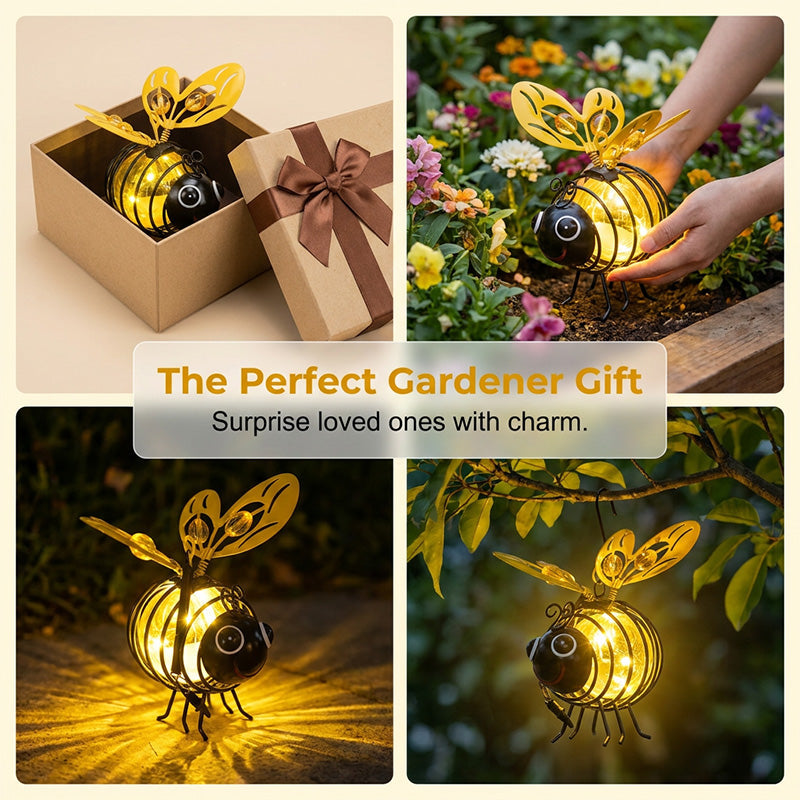 🔥Last Day 70% OFF🔥 Hanging Solar Bee Light – Warm Amber Glow, Flicker-Free, Perfect for Garden Parties, Camping, or Kids’ Rooms – Spread Joy Day and Night 🌞🌜